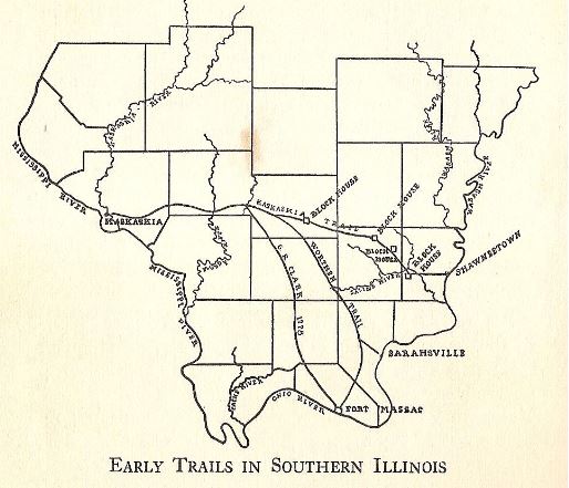 Early trails in southern illinois