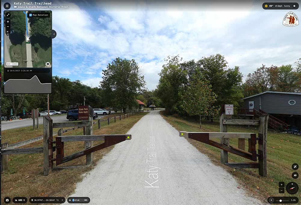 Katy Trail Trailhead — Live 360° Preview