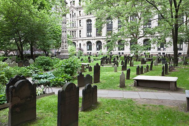 Trinity Church cemetery in New York city Trinity Church cemetery in New York City trinity church cemetery stock pictures, royalty-free photos & images