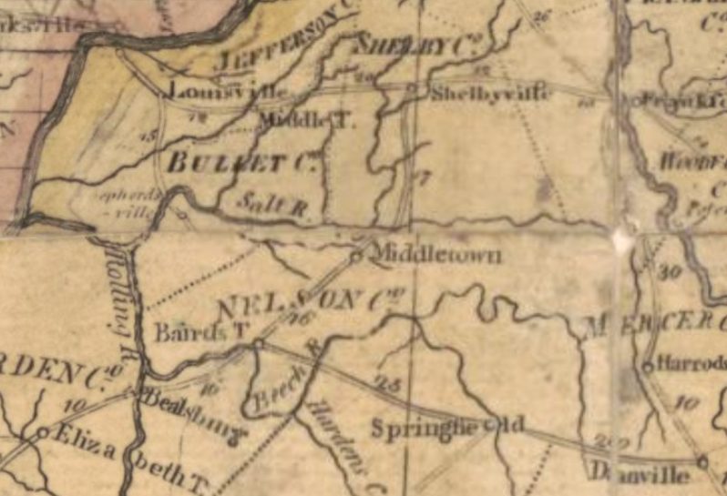 Abraham Bradley, Jr. Postal Map 1804