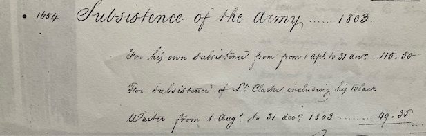 War Department Account Journal “N”, 5 August 1807, page 6967