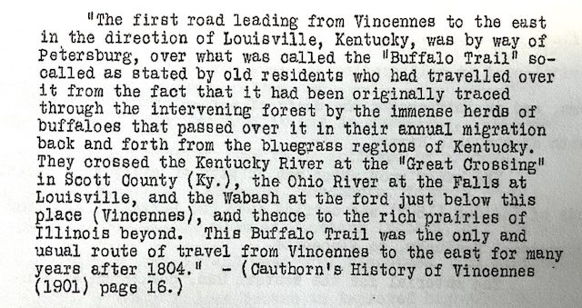 Editor Note: The Kentucky River Crossing was at Frankfort, not Great Crossing.; George R. Wilson, Chairman