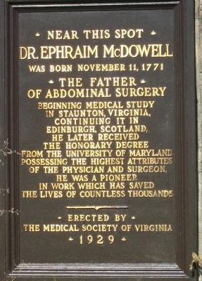Red House- Home of the McDowell Family Birth Place – Dr. Ephriam McDowell (picture 2 of 2)