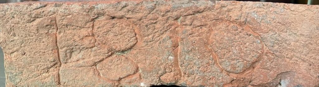 Hand-made brick from Dunheath. Fired from clay on site.; Welcome Center 1 Public Square; Elkton, KY 42220; 270-265-7070