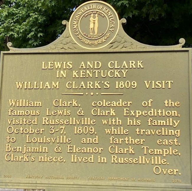 Russellville, KY Historical Marker (picture 1 of 2)